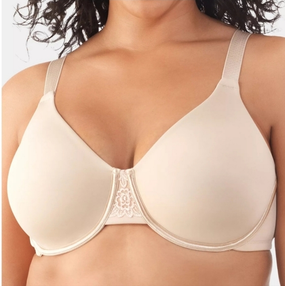 Vanity Fair Full Figure Beauty Back Smoothing Minimizer Bra Size 44 DDD Nude - Picture 1 of 5